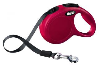 Lesa Flexi Classic, Banda, XS: 3 m 12 kg, Rosu, 11823