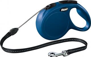 Lesa Flexi Classic, Snur, M: 8 m 20 kg, Albastru, 11812