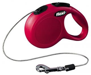 Lesa Flexi Classic, Snur, XS: 3 m 8 kg, Rosu, 11773