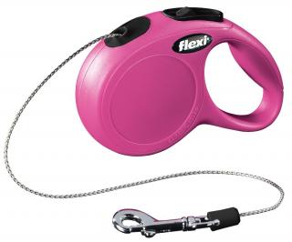 Lesa Flexi Classic, Snur, XS: 3 m 8 kg, Roz, 11776