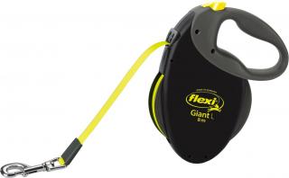 Lesa Flexi Giant, Banda, L: 8 m 50 kg, Negru  Galben Neon, 20929