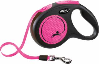 Lesa Flexi Neon, Banda, M: 5 m 25 kg, Roz Neon, 209326