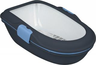 Litiera Berto, Cu Sistem de Separare, 39x22x59 cm, Gri Inchis Gri Deschis, 40154