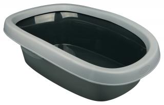 Litiera Carlo 2, Cu Rama, 39x17x58 cm, Gri, 40121
