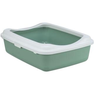 Litiera Classic, Cu Rama, 37x15x48 cm, Verde Salvie Alb, 40185