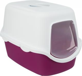 Litiera Vico, Cu Capac, 40 x 40 x 56 cm, Visiniu Alb, 40278