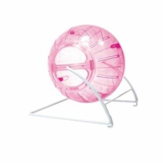 Minge De Alergare Pentru Rozatoare, 4 in 1, Cu Suport, 11.5 cm, Roz, Y017