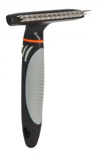 Perie Groomer Cu 2 Randuri, Pentru Blana Lunga, 10x15 cm, 23783
