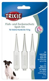 Picaturi Antiparazitare Naturale Pentru Caini, Spot-On, Pana la 15 kg (de la 2 luni), 3x1.5 ml, 25377t