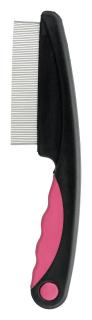 Pieptene Pentru Indepartare Purici Praf, 15 cm, Roz Negru, 23120