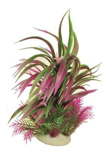 Planta Arficiala Pentru Acvariu, 23 cm, Mov Verde, 0F02