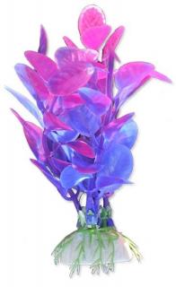Planta artificiala Pentru Acvariu, Blister, 10 cm, Violet Roz, 1B04