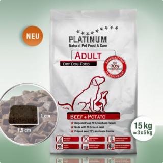 Platinum Adult Beef  Potato 15 kg