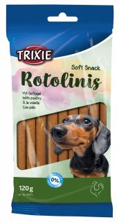 Recompense Pentru Caini, Soft Rotolinis Cu Pui, 12 buc 120 g 12 cm, 3171t