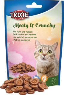 Recompense Pentru Pisici, Meaty  Crunchy Cu Pui Si Macrou, 50 g, 42674