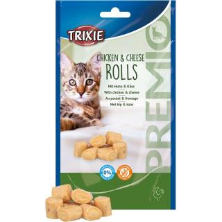 Recompense Pentru Pisici, Premio, Rulouri Cu Pui Si Cascaval, 50 g, 42764