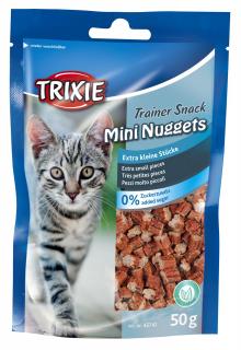 Recompense Pentru Pisici, Premio Trainer Snack Mini Nuggets Cu Peste Pui Catnip, 50 g, 42741