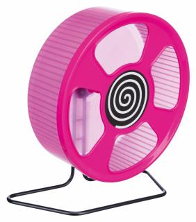 Roata De Alergare Pentru Rozatoare, Cu Suport, Plastic, 20 cm, Diverse Culori, 61010t