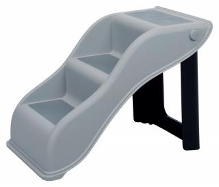 Scara Pentru Animale Companie, Plastic, 34x39x54 cm, Pana la 40 kg, Gri, 39475t