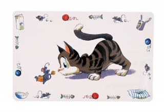 Servet Comical-Cat Pentru Castron, Pisici, Plastic, 44x28 cm, 24544