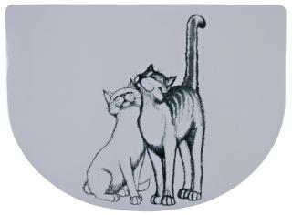 Servet Pussy Cats Pentru Castron, Pisici, Plastic, 40x30 cm, Alb, 24540