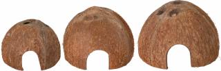 Set 3 Casute Nuci De Cocos, Pentru Rozatoare Reptile, 8 10 12 cm, 76160