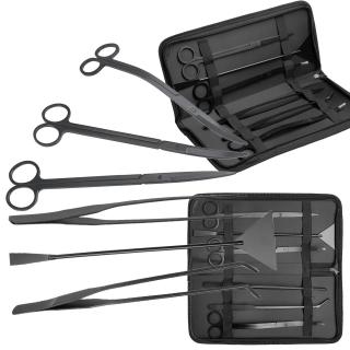 Set De Accesorii De Ingrijire 6 In 1, Pentru Acvariu Terariu, Negru, Inox