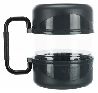 Set De Calatorie, Recipient Apa Hrana, Plastic, 2 l 2x0.75 l, Gri, 2491