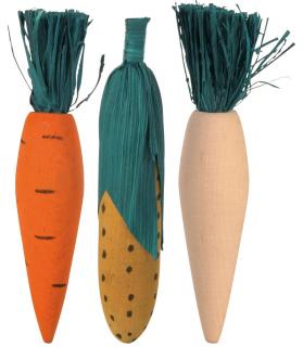 Set Jucarii De Rontait Pentru Rozatoare, Lemn Paie, 10 cm, 3 buc, 6190t