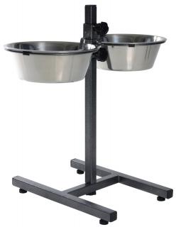 Stativ Reglabil Cu 2 Castroane Inox, 2x2.8 l 24 cm, 24922