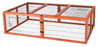 Tarc Exterior Cu Capac Pentru Rozatoare, 174x48x109 cm, Maro, 62282