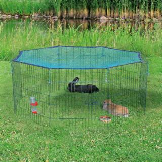 Tarc Metalic Pentru Rozatoare, Cu Plasa De Protectie, 8 Elemente, 150x57 cm, 62411
