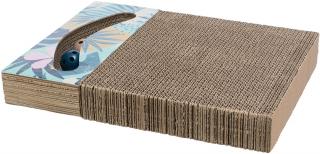 Trixie Carton de Zgariat, cu Doua Mingi si Catnip, 38 x 5 x 30 cm, Multicolor, 48006