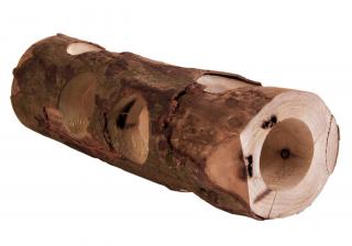 Tunel Tub Pentru Hamsteri, Lemn, 7-8 cmx30 cm, Maro, 6131t