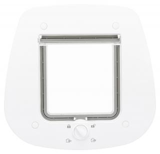 Usa Batanta Pentru Pisici, 4-Way Pentru Usa Din Sticla, 27x26 cm, Alb, 44221t