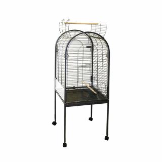 Volier Pentru Papagali Junior Xxlight, 55x55x143 cm, Gri, 498 120