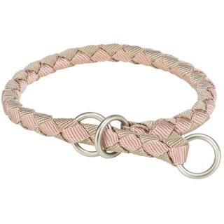 Zgarda Cavo Coarda, Semistrangulanta, L-XL: 52-60 cm  18 mm, Roz Pal Nisipiu, 144135