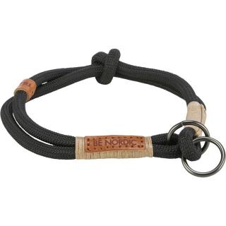 Zgarda Coarda Be Nordic, Semistrangulanta, L-XL: 55 cm   13 mm, Negru Nisipiu, 17295
