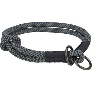 Zgarda Coarda Soft, Semistrangulanta, M: 40 cm   10 mm, Negru Gri, 1984601