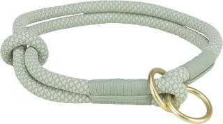 Zgarda Coarda Soft, Semistrangulanta, S: 35 cm 6 mm, Verde Salvie Verde Menta, 1984416