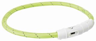 Zgarda Cu Led, Incarcare USB, XS-S: 35 cm 7 mm, Verde, 12700