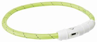 Zgarda cu Led, M-L, 45 cm 7mm, Verde, Incarcare Usb, 12701