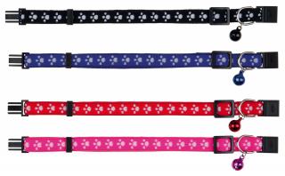 Zgarda Pentru Pisici, Elastica, Cu Clopotel, Model Labute, Diferite Culori, 4202