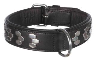 Zgarda Piele, Actice, XL: 65-75 cm   40 mm, Negru, 1840