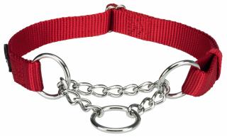 Zgarda Semistrangulanta, Premium, L-XL: 45-70 cm 25 mm, Rosu, 202903t