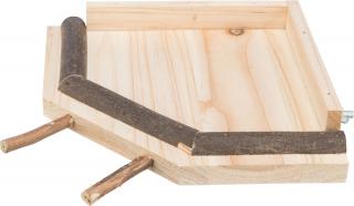 Zona De Aterizare Pentru Colivie, Lemn, 19x19 cm, 51698