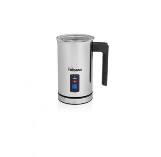 Aparat de spumat lapte Tristar MK-2276, 500W, 240 ml, Lumina de control, Ideal pentru: Latte, Ciocolata, Cappuccino, Frappe, Inox