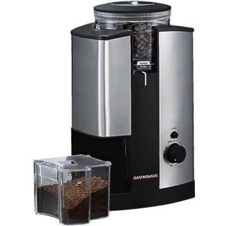 Rasnita de cafea Gastroback 42602, 130W, Timer, 18 setari de grosime, Negru Inox