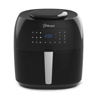 RESIGILAT - Friteuza cu aer cald STARCREST SFR-7400BK, 1800 W, 7.4 Litri, Termostat 80 - 200   C, 9 programe predefinite, Negru