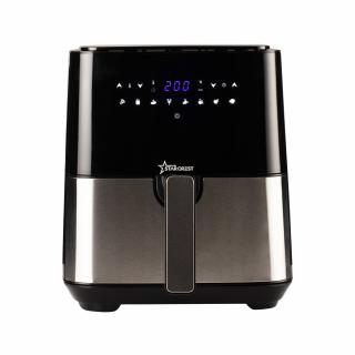 RESIGILAT - Friteuza digitala cu aer cald XL STARCREST SFR-5050X, 1450 W, 5 Litri, Termostat 80 - 200   C, 8 programe predefinite, Negru